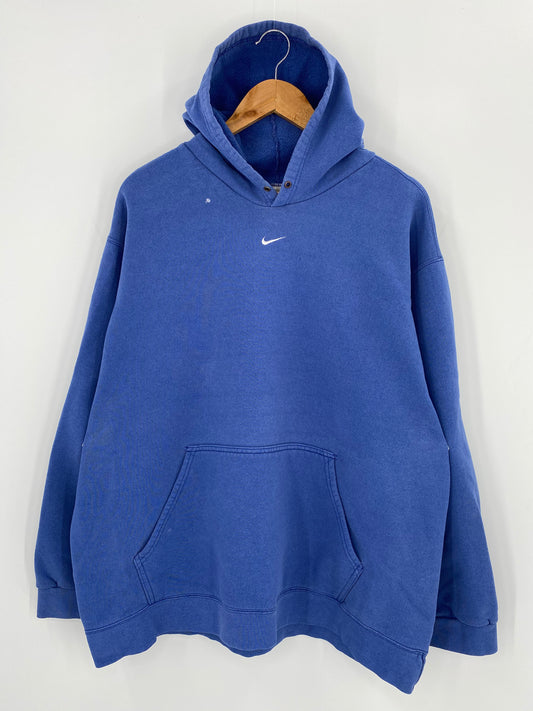90’s NIKE Center Swoosh Size XXL Vintage Hoodie Sweat-shirt / 8929