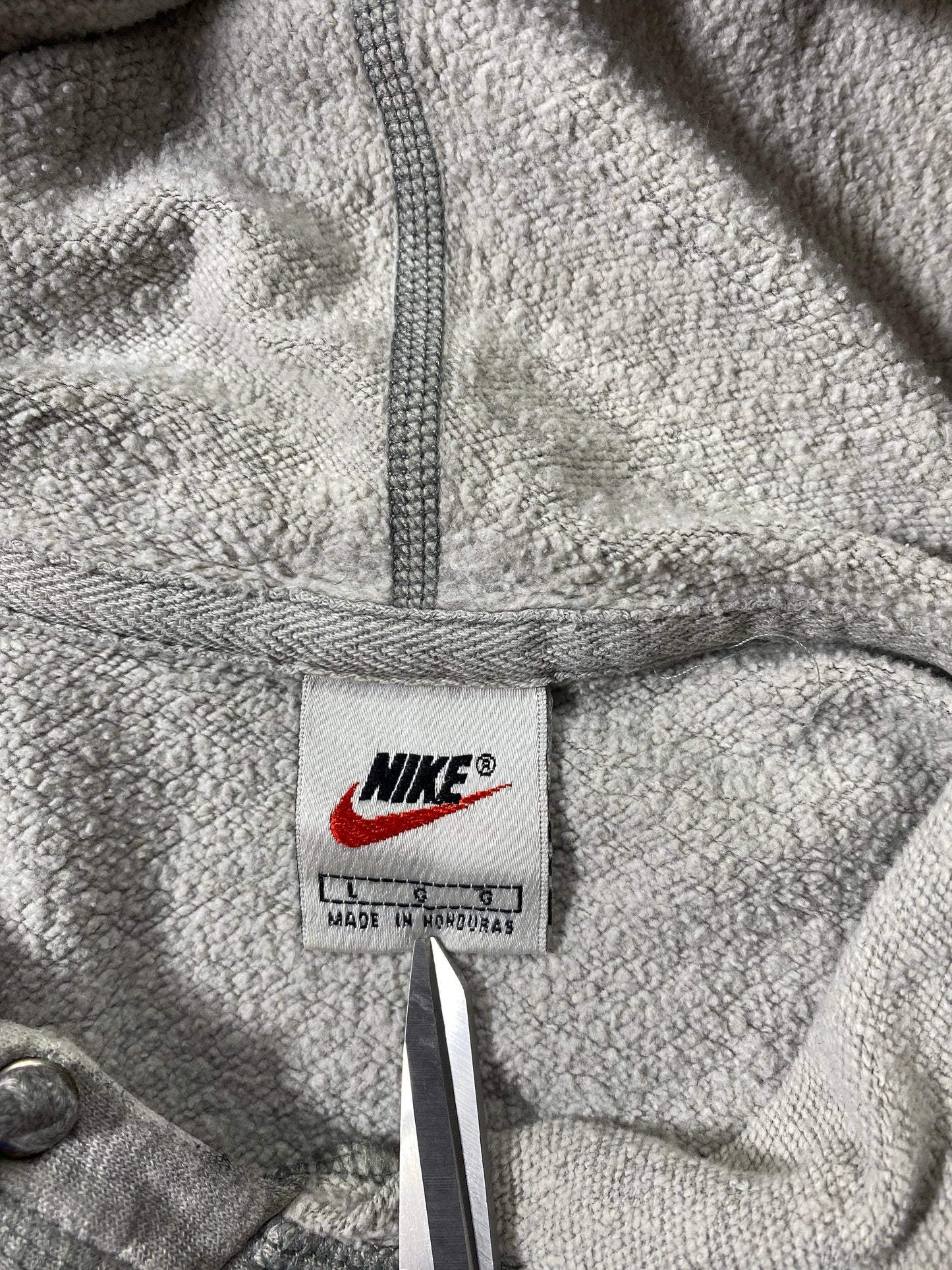 90’s NIKE Size L Damaged Vintage Hoodie Sweat-shirt / k7203
