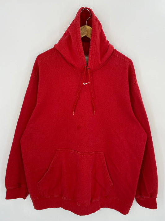 90’s NIKE CENTER SWOOSH Size XXL Vintage Hoodie Sweat-shirt / K8271