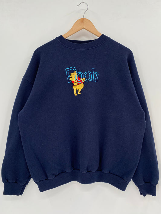 00' DISNEY WINNIE THE POOH Made in USA Size XL Vintage Sweat-shirt / K2266