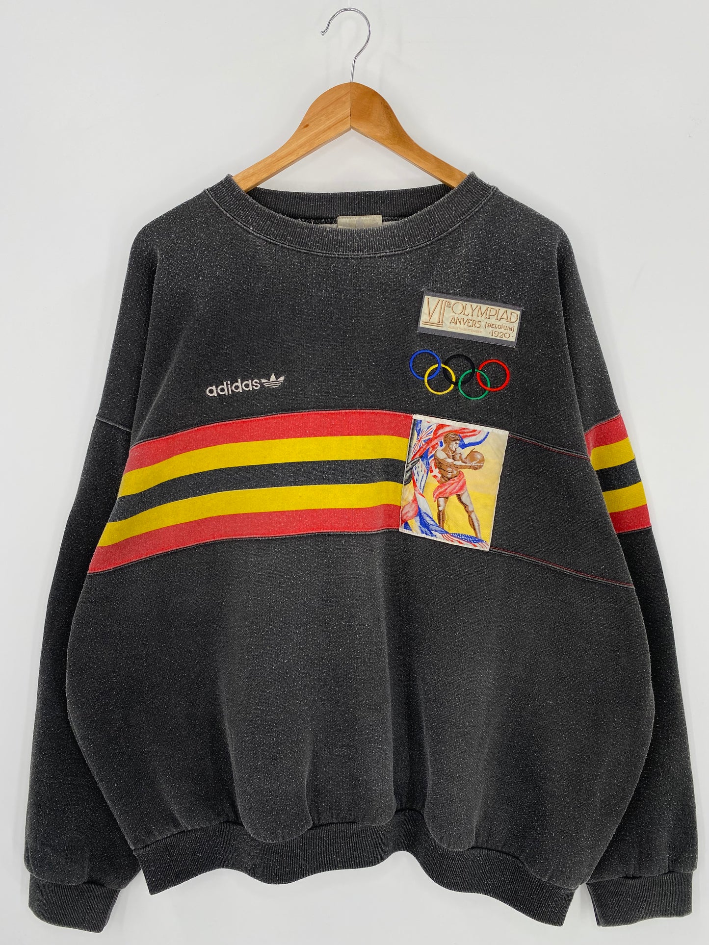 90’s ADIDAS MONTREAL OLYMPICS Size No tag (Approx.XXL) Vintage  Sweat shirt / 9696
