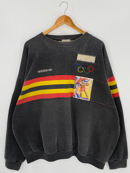 90’s ADIDAS MONTREAL OLYMPICS Size No tag (Approx.XXL) Vintage  Sweat shirt / 9696