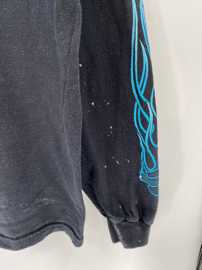 1998 Harley Davidson Vintage Made in USA Size XL Long Sleeve T-Shirt / K549