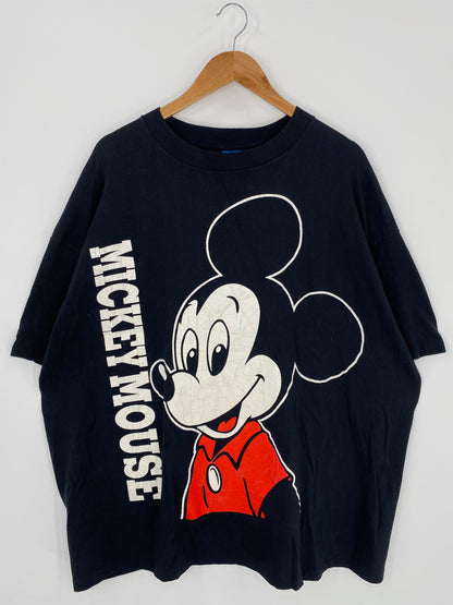 80's DISNEY MICKEY Made in USA Size XXXXL Vintage T-Shirt / K1144
