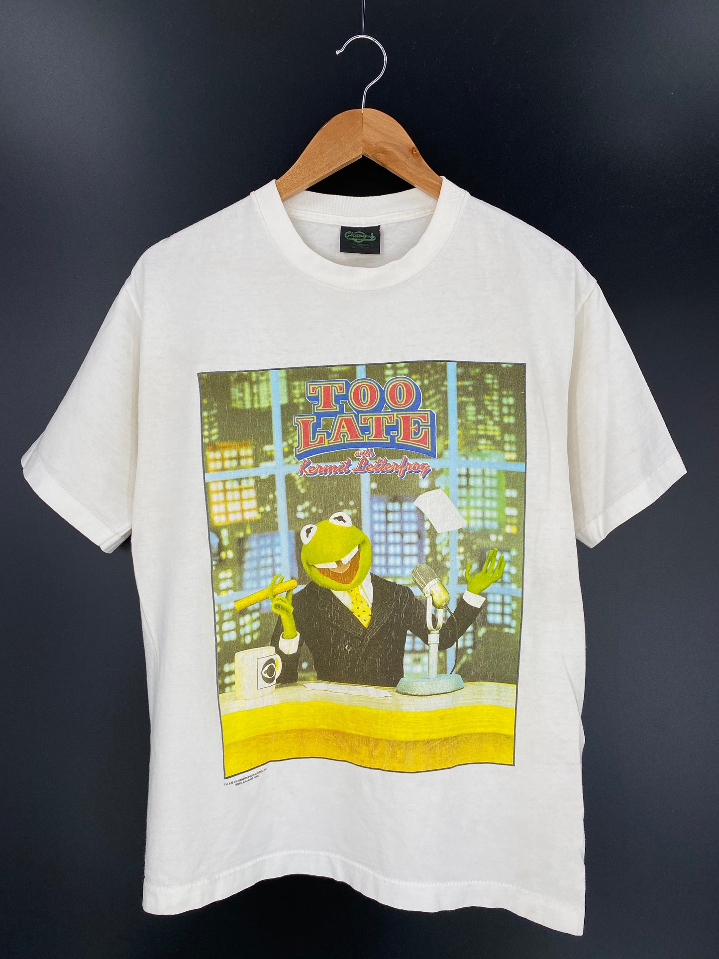 90’s MUPPET’S KERMIT Made in USA Size L Vintage T-shirt / 9545