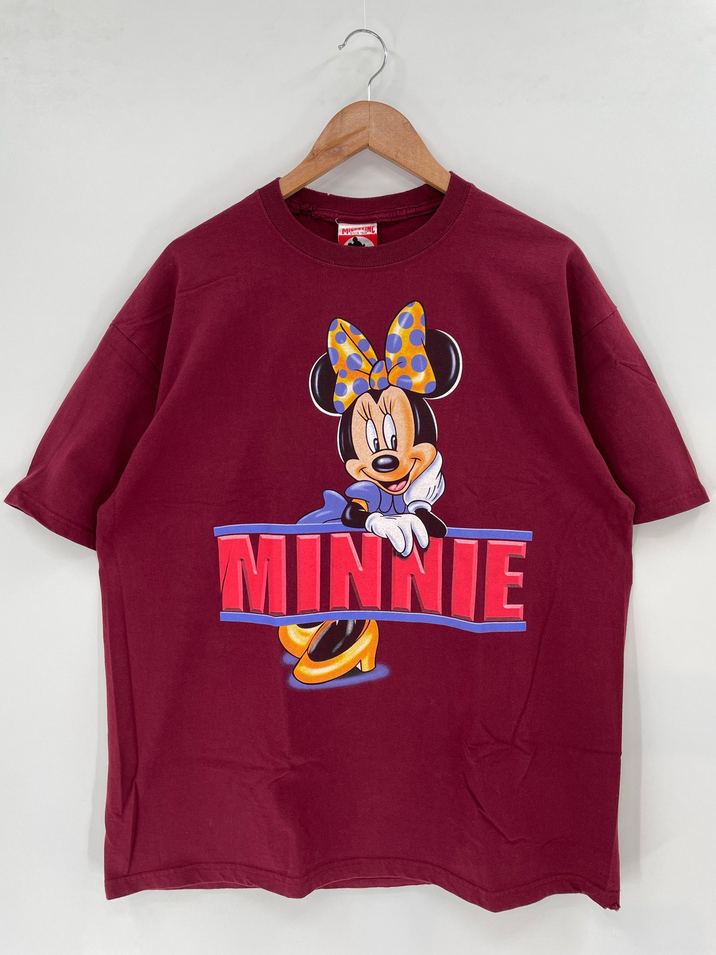 90's DISNEY MINNIE Size L Vintage T-Shirt / A2988