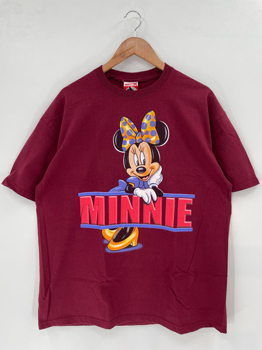 90's DISNEY MINNIE Size L Vintage T-Shirt / A2988