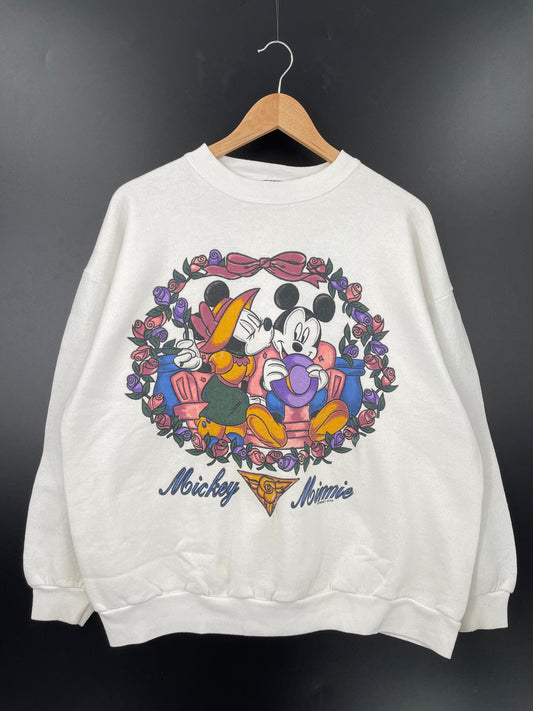 90’s DISNEY MICKEY Made in USA Size XL Vintage Sweat-shirt / K2928