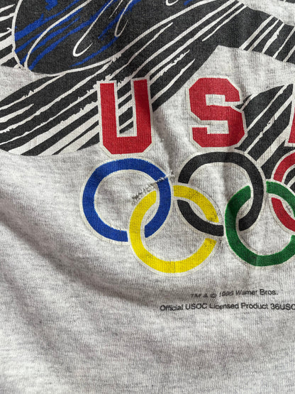 .1995 USA OLYMPICS LONNEY TUNES TAZ Size XXL Vintage T- Shirt / E2163T
