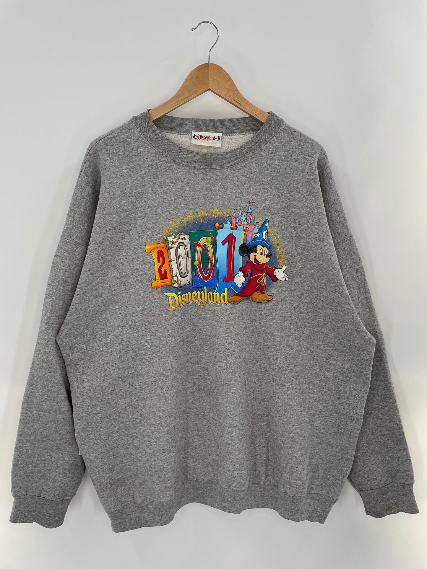 2001 DISNEY LAND Made in USA Size XXL Vintage Sweat-shirt / E3211S