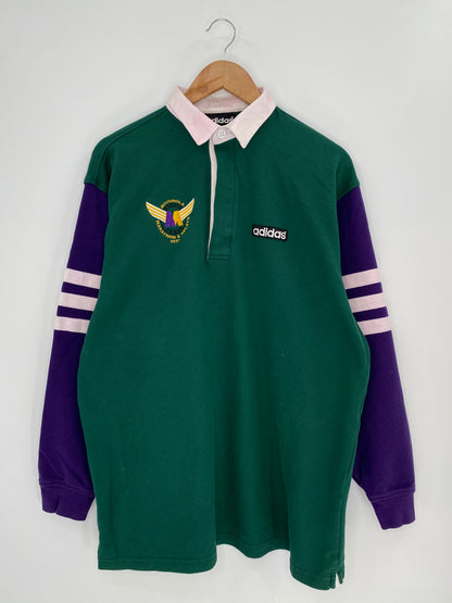90’s ADIDAS Size L Vintage Rugby-Shirt / 8250