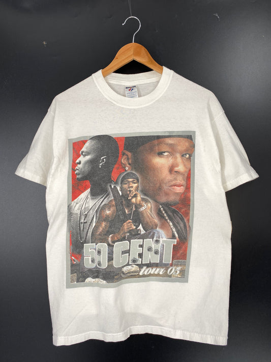 2005 50 CENT TOUR Size L Vintage T-Shirts / K3965