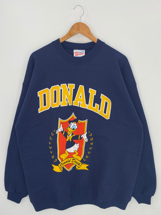 Vintage DISNEY DONALD DUCK Size XL Sweat-Shirt / k1104
