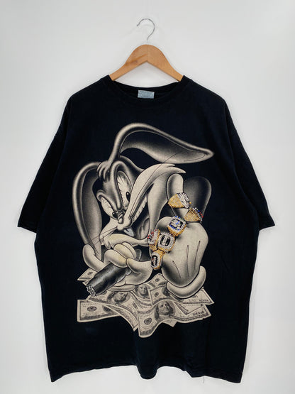 00' LOONEY TUNES BUGS BUNNY Size XXXL Vintage T-shirt / E933