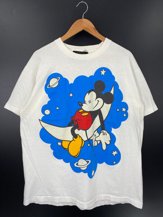 90’s DISNEY MICKEY Size No tag (Approx.XL) T-Shirt  / k2731