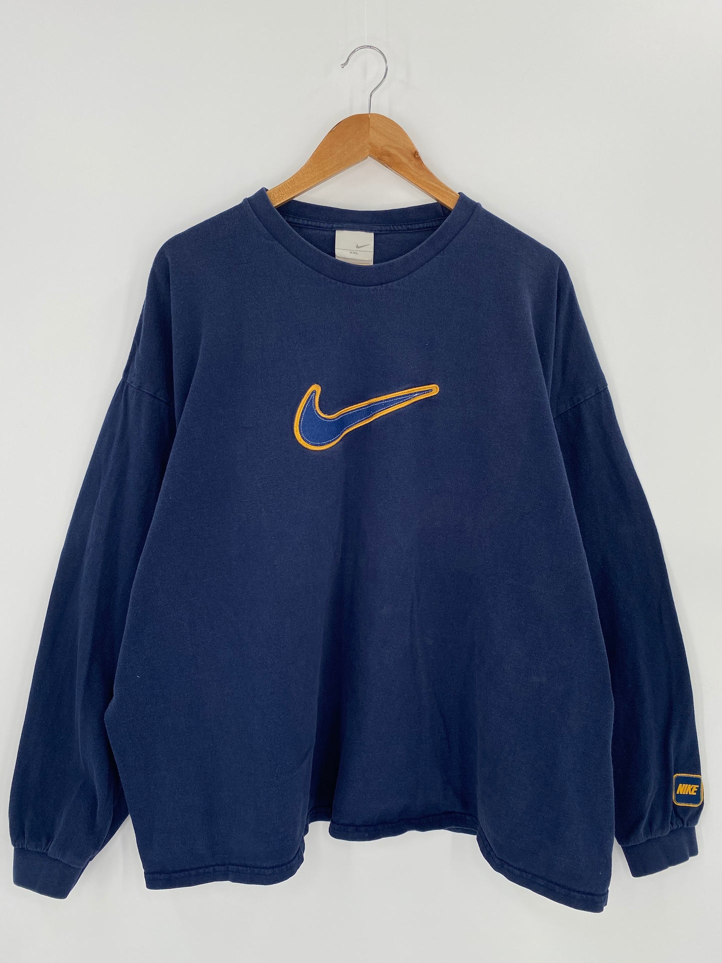 00' NIKE Center Logo Size XXL Vintage Long Sleeve T-shirt / 8417