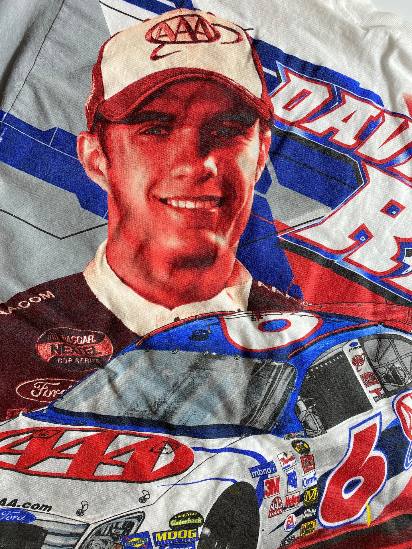 00’ DAVID RAGAN Size XL Vintage Racing T-Shirt / K8557