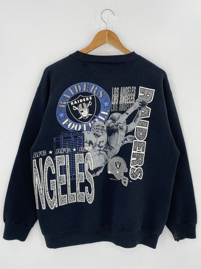 1991' RAIDERS LOS ANGELES Size Approx. XL Vintage NFL Sweat-shirt / K6560
