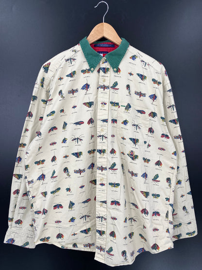 90's TOMMY HILFIGER Size L Vintage Botton-down Shirts/ A4772