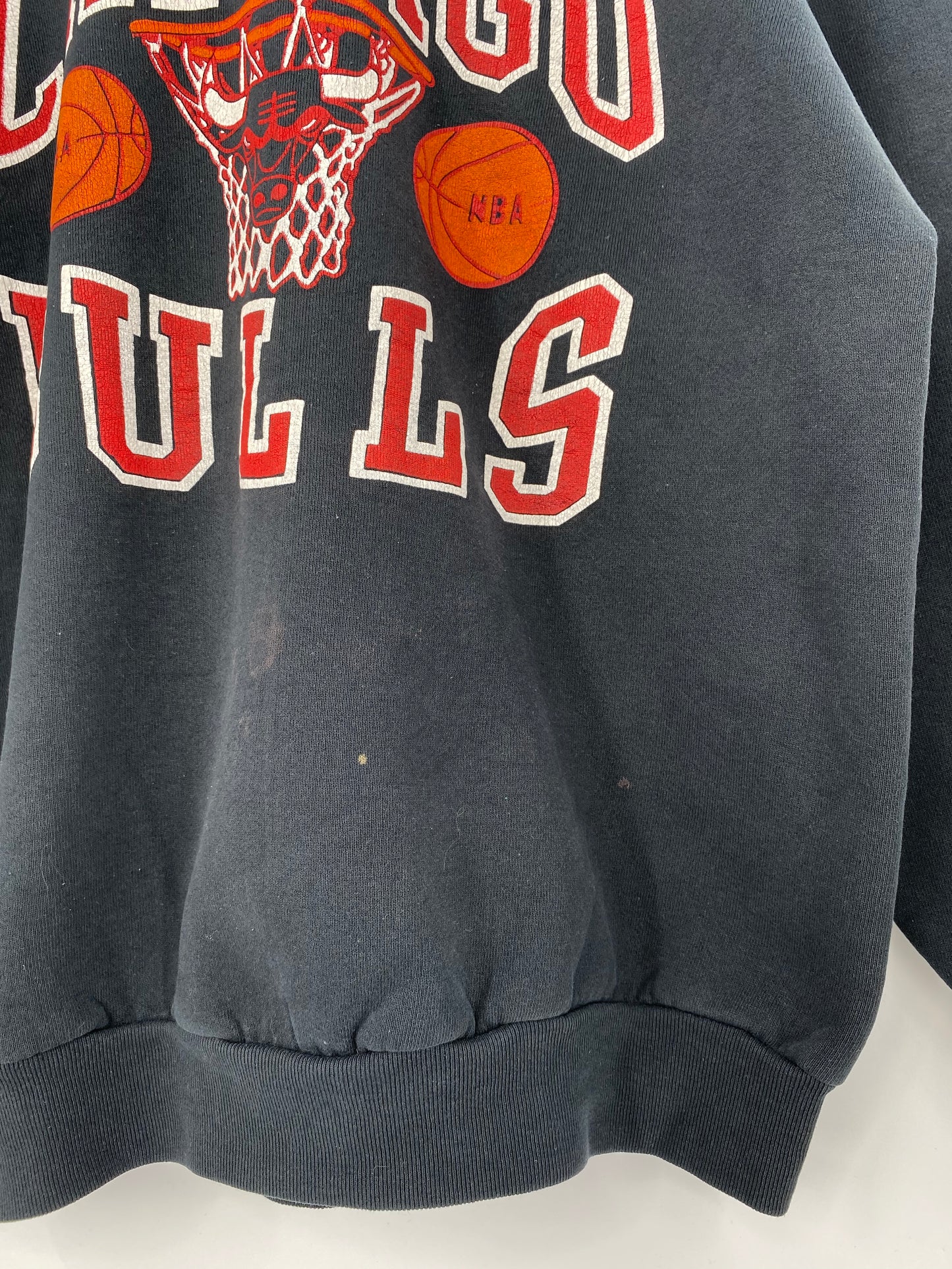 90’s CHICAGO BULLS Made in USA Size XL Vintage NBA Sweat-Shirt / 9432