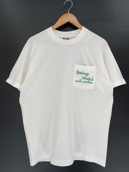 80’s PAWLEYS ISLAND Made in USA Size L  T-Shirt / A1567