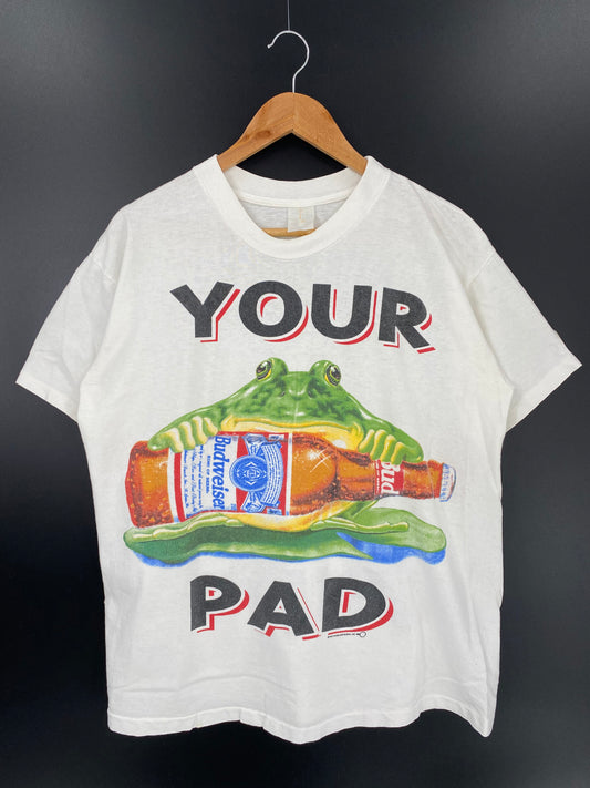 1995' BUDWEISER Size XL Vintage T-Shirts / K1402