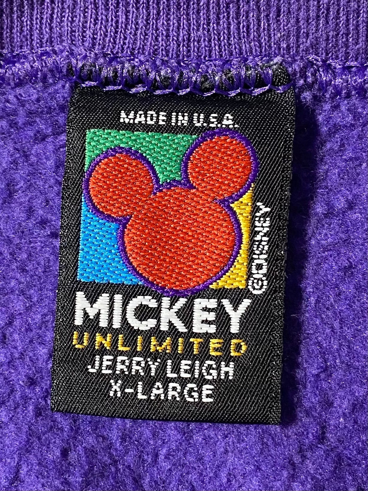 90’s DISNEY MICKEY Made in USA Size XL Vintage Sweat-shirt / K8134