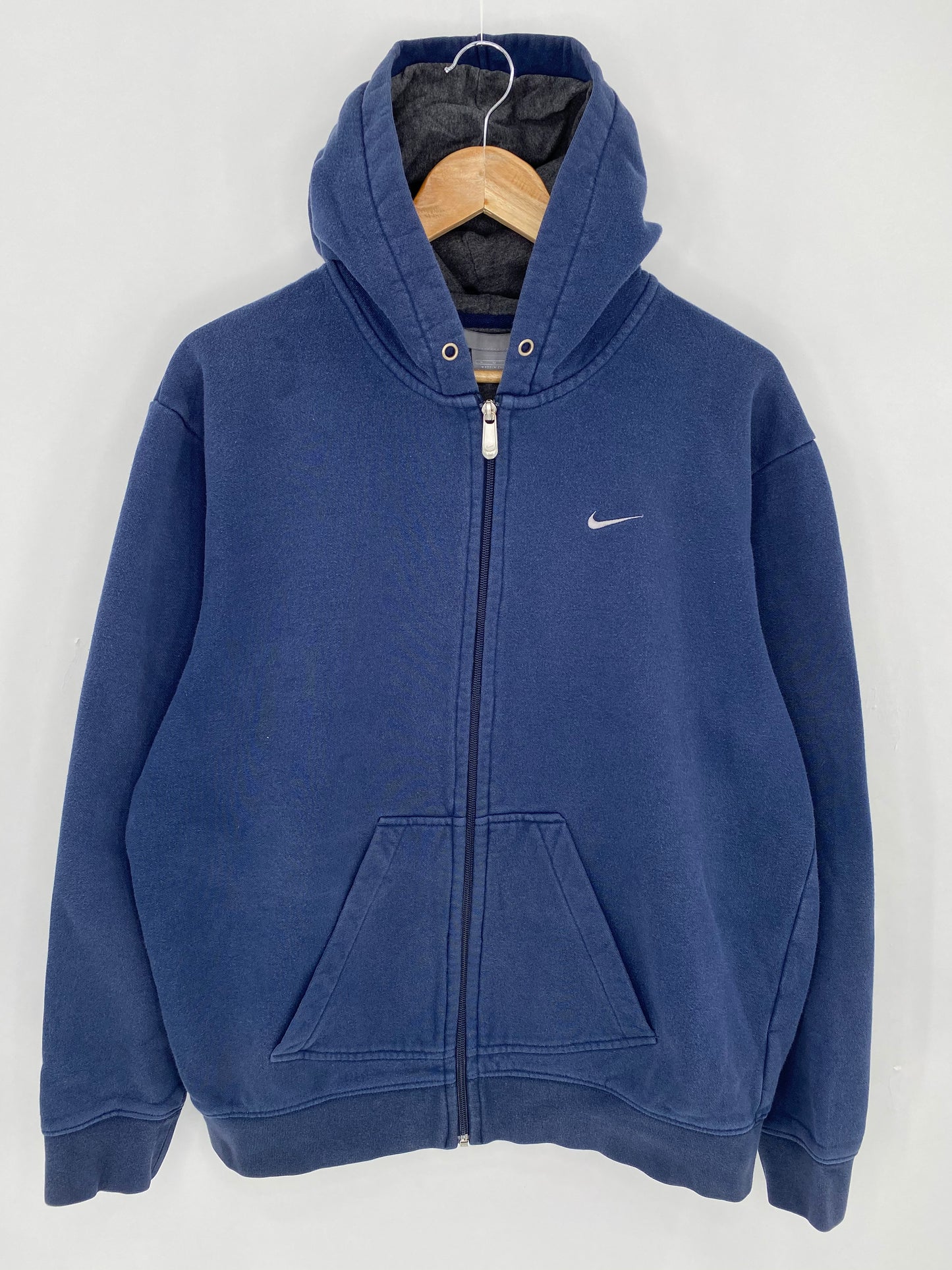 00' NIKE Mini Swoosh  Size M Vintage Zip-up Hoodie Sweat-shirt / 6233