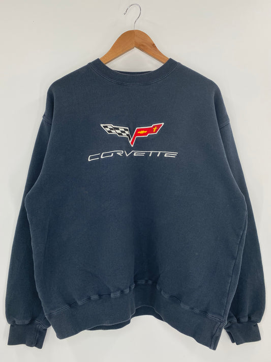 Vintage CHEVROLET CORVETTE Size L Sweat-Shirt / K4012