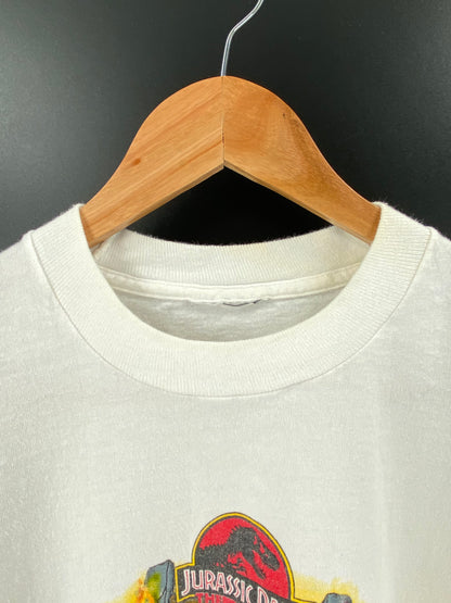 1997 JURASSIC PARK THE RIDE x DUPONT Size No Tag (Approx. L) Vintage Racing T-shirt / 9299