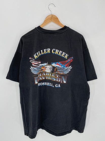1998 HARLEY DAVIDSON Made in USA Size XXL Vintage T-Shirts / 6203