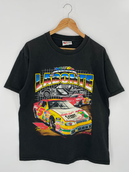 1998 LABONTE NASCAR Made in USA Size L Vintage T-shirt / 7418