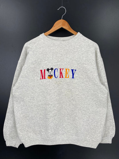 90’s DISNEY MICKEY Size No Tag(Approx.L) Vintage Sweat-shirt / A3737