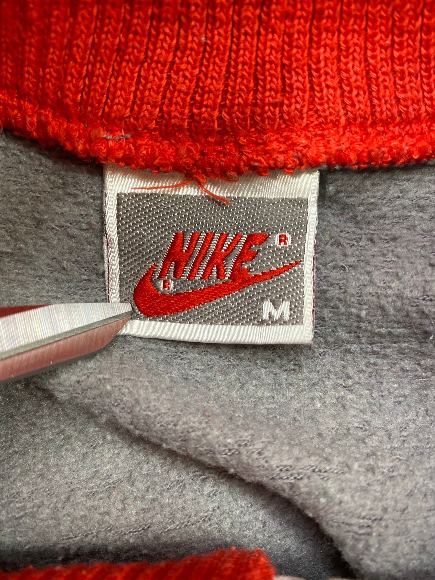 90’s NIKE Silver Tag Size M Vintage Half Zip-up Sweat-Shirt / E3298S