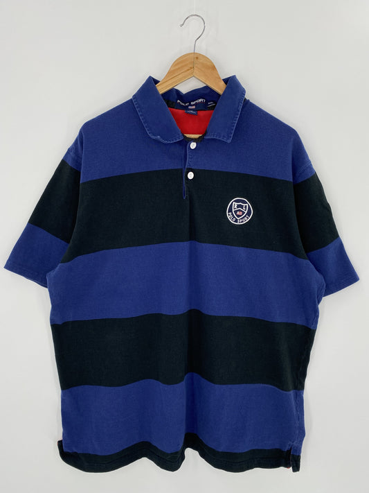 Polo Sport Ralph Lauren Size XXL Vintage Rugby Polo-Shirts / K6422