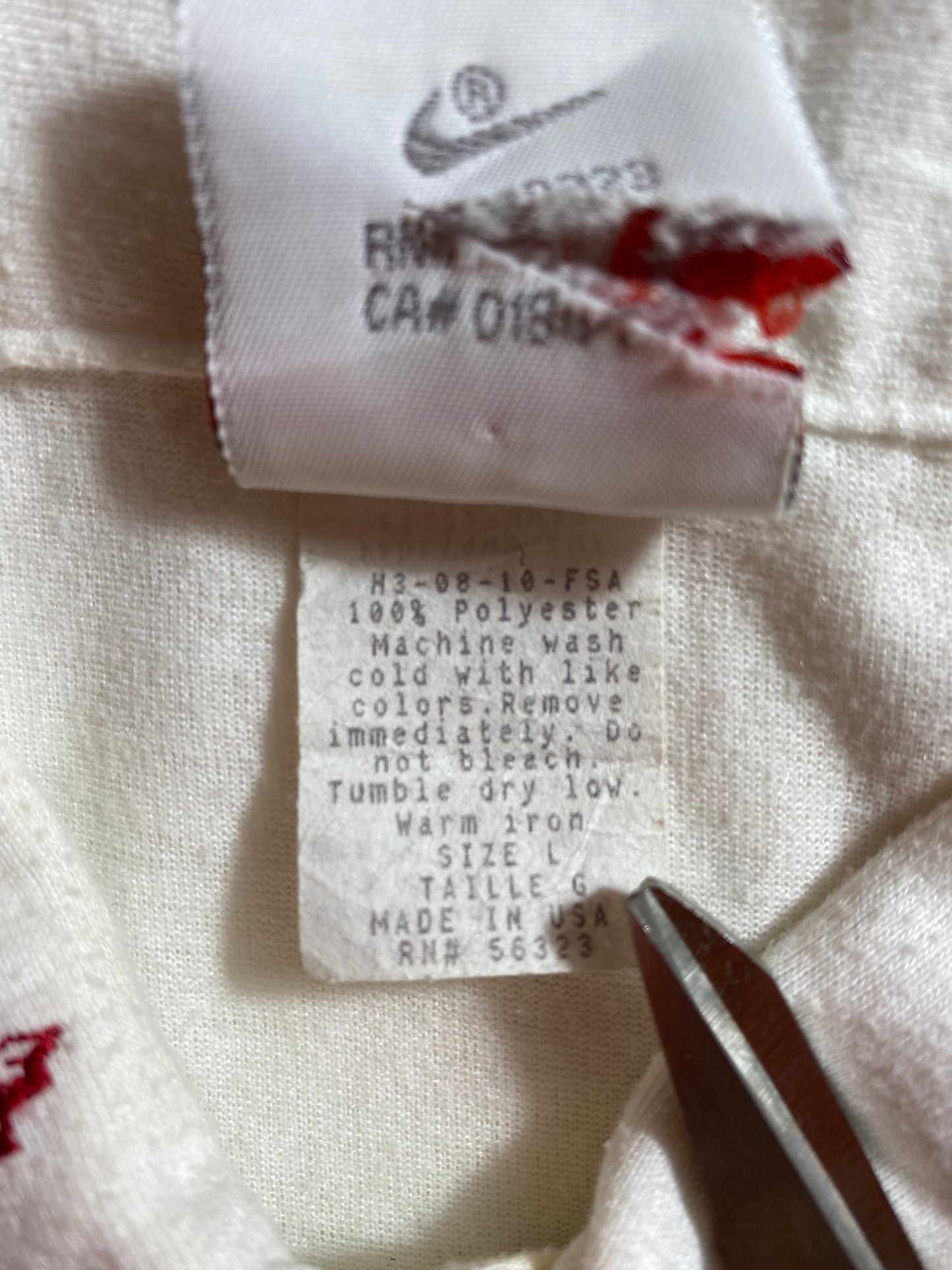 90’s Silver tag NIKE SEMINOLES MADE IN USA Size L Vintage Polo-Shirt / K1970