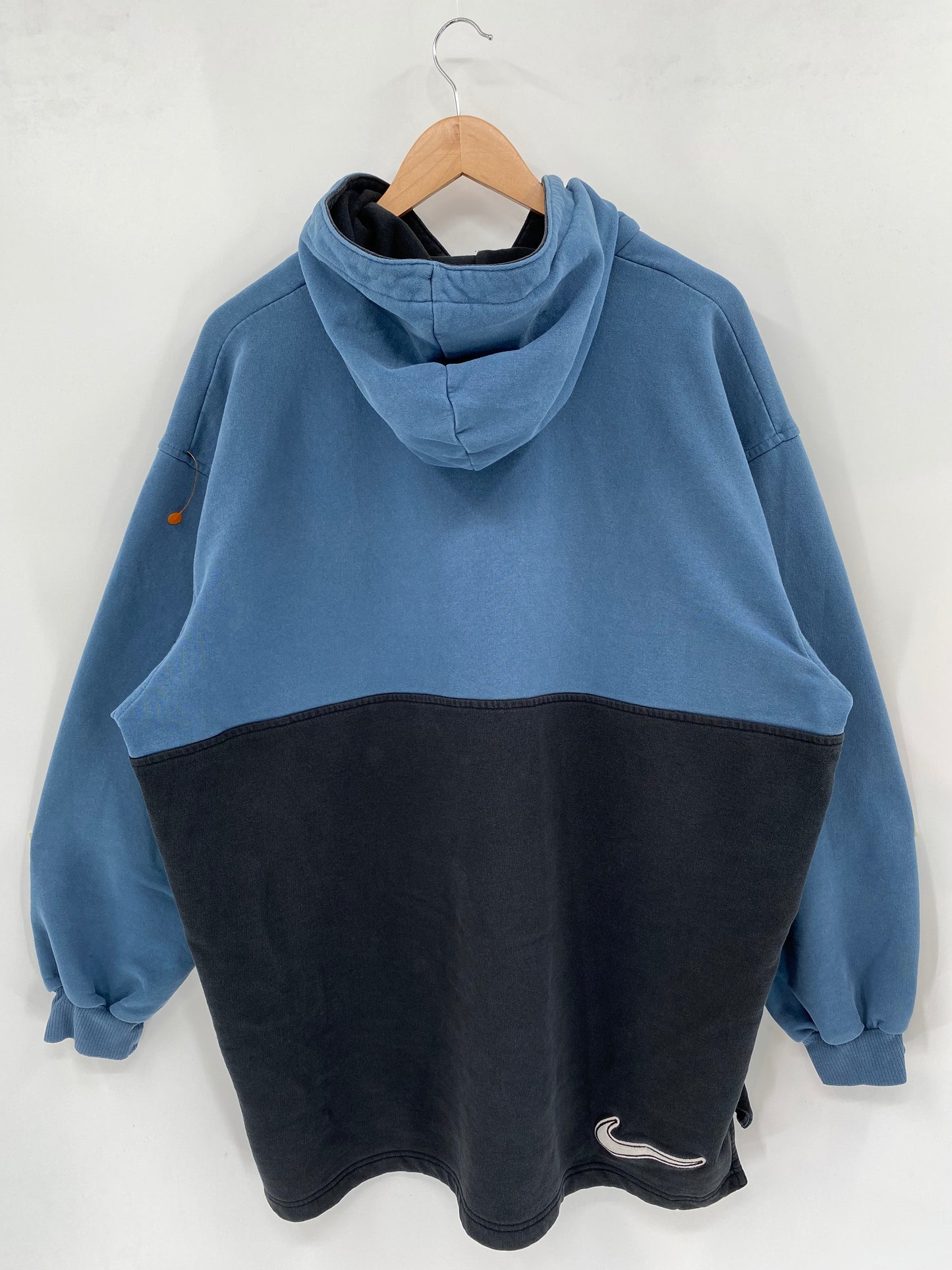 90’s NIKE MINI SWOOSH Size XL Vintage Half-zip Hoodie  Sweat-shirt / K2309