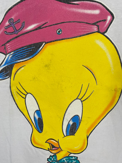 1996' LOONEY TUNES TWEETY Size 2XL Vintage T-Shirt / K1880