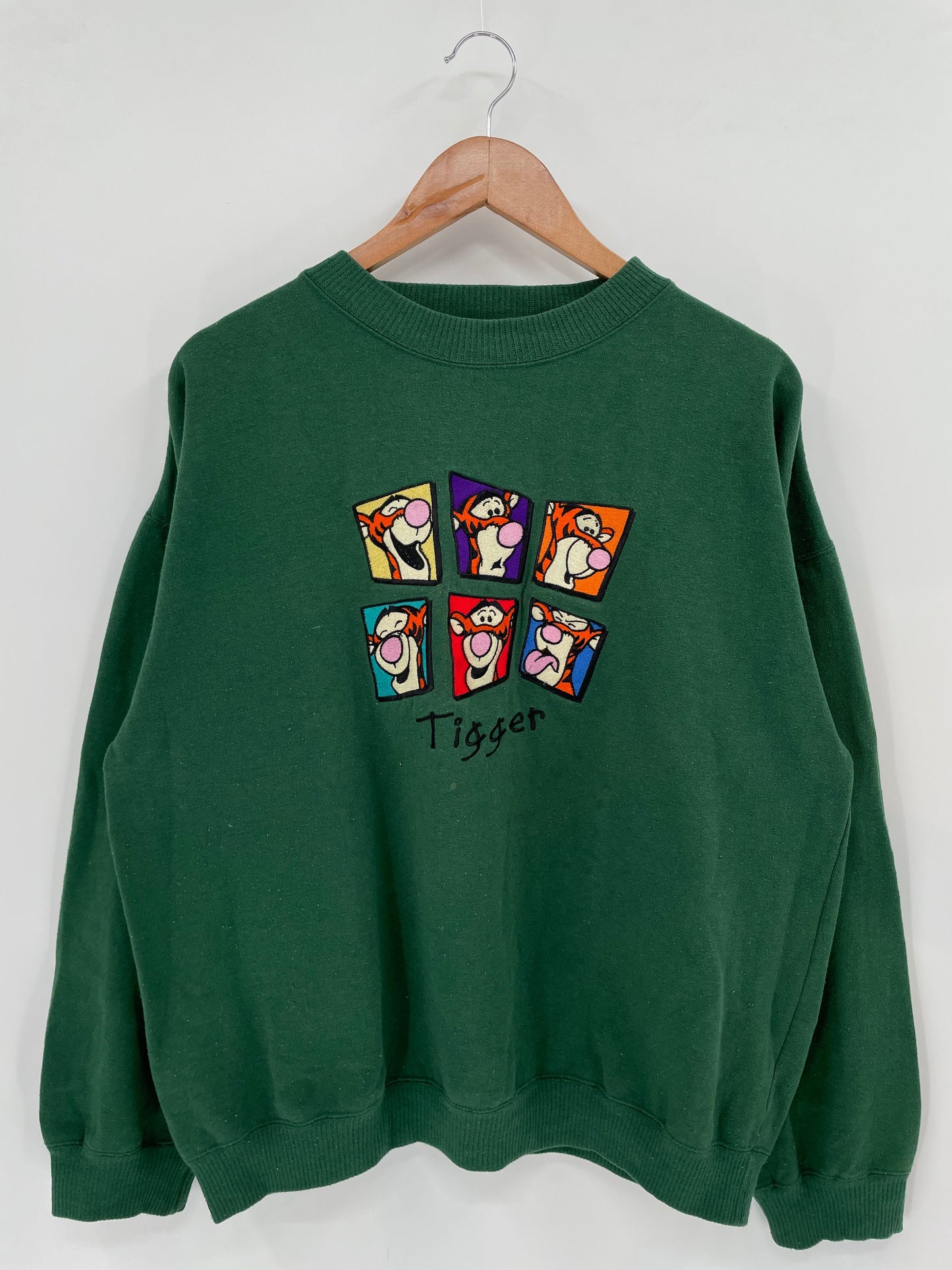 00' DISNEY TIGGER Size S Vintage Sweat-shirt / A4344