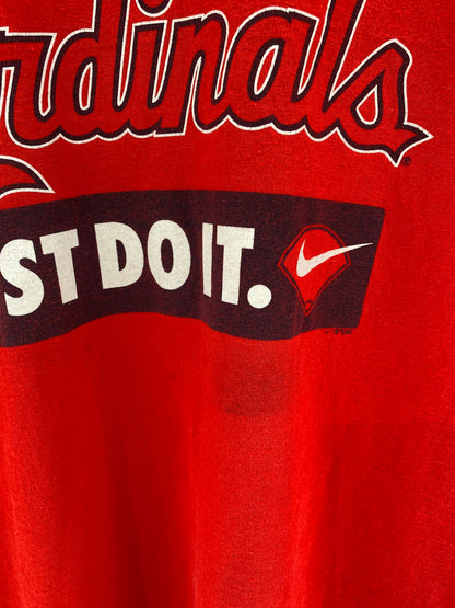 2005 NIKE ST. LOUIS CARDINALS Size XL Vintage MLB Long Sleeve T-shirt / K7481