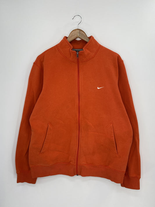 00' NIKE MINI SWOOSH Size L Vintage Zip-up Sweat-shirt / K6507