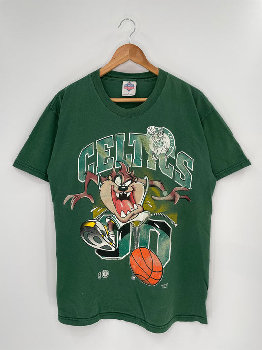 90’s BOSTON CELTICS x LOONEY TONES TAZ MADE IN USA Size L Vintage NBA T- Shirts / A330