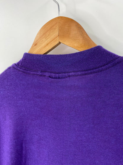 80’s LOS ANGELES LAKERS Made in USA Size L Vintage NBA T-Shirt / 9294