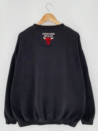 90's Starter CHICAGO BULLS Size XXL Vintage NBA Sweat-Shirt / 5768