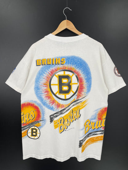 1993 BULLETIN ATHLETIC Size Approx.XL Vintage NHL T-Shirt / k1649