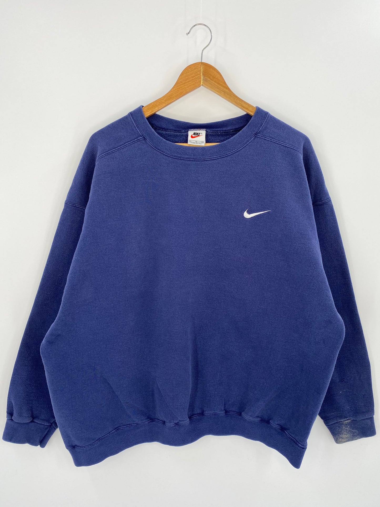 90’s NIKE Mini Swoosh Made in USA Size XL Vintage Sweat-shirt / 7633