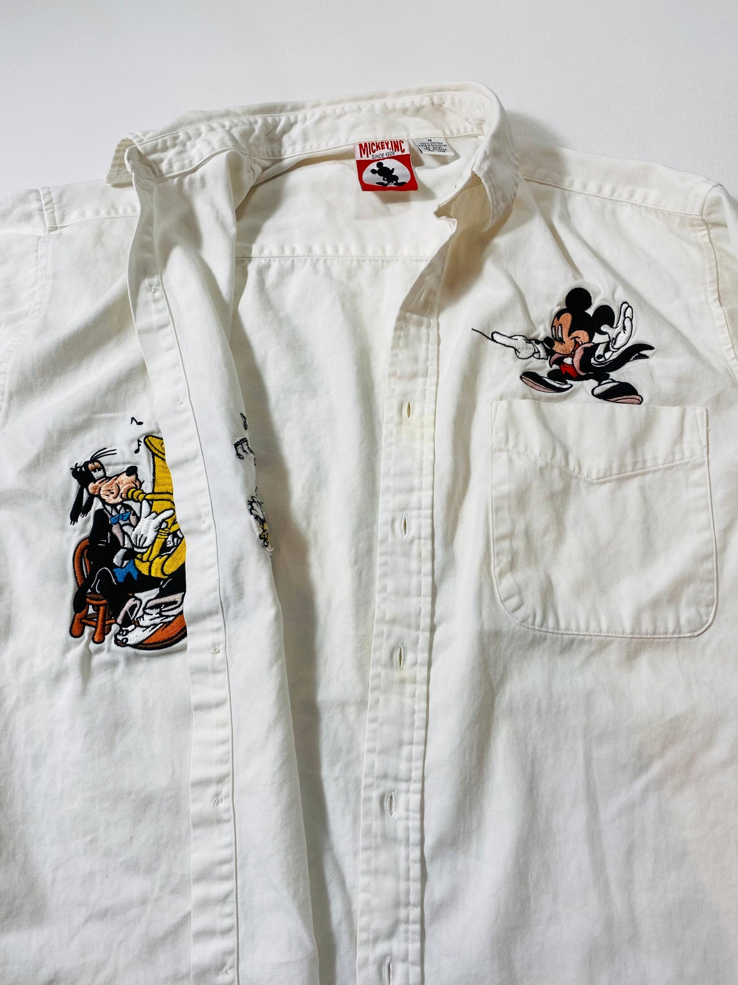 90's DISNEY Size M Vintage Button Down Long Sleeve Shirt / E1232