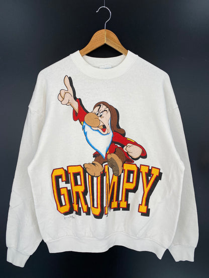 90’s DISNEY GRUMPY Size Approx. XL Vintage Sweat-shirt / 7587