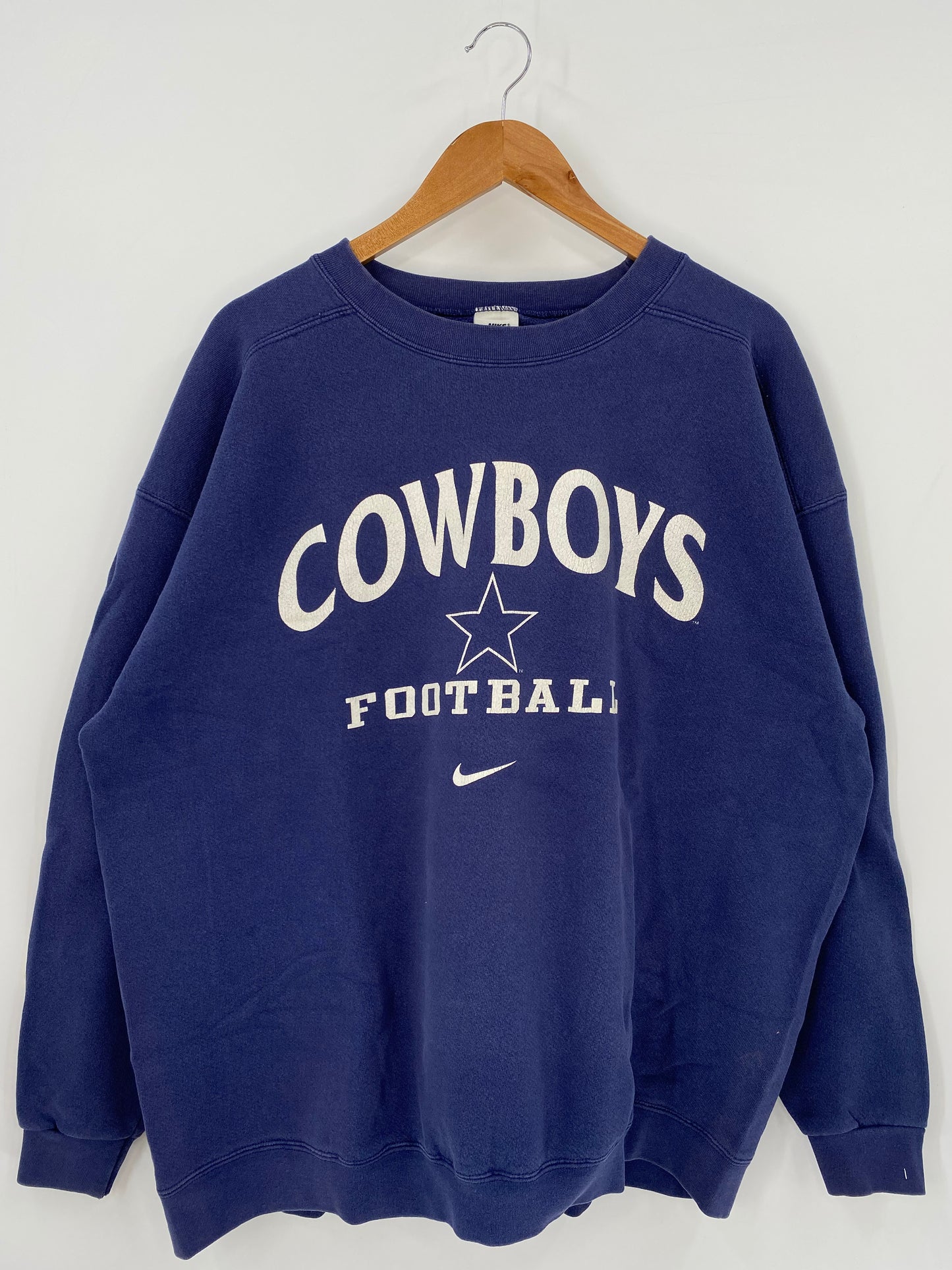 90's NIKE COWBOYS Made in USA Size XL Vintage NFL Sweat-Shirt / K3759