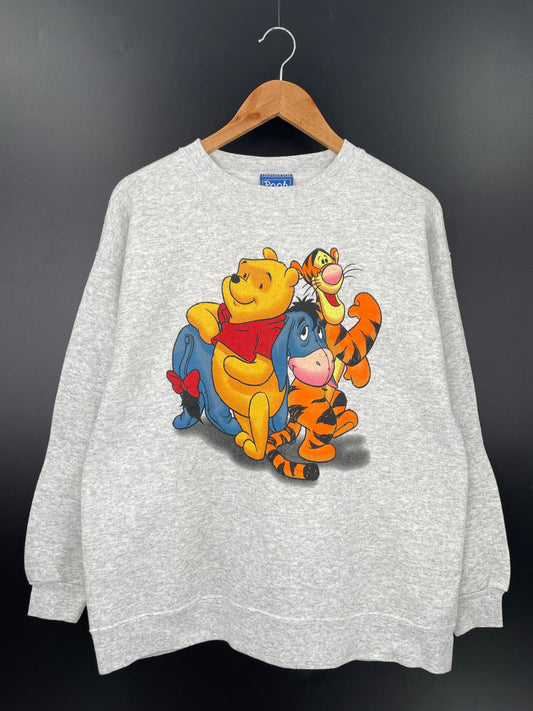 00' DISNEY WINNIE THE POOH Size M/L Vintage Sweat-shirt / K3209